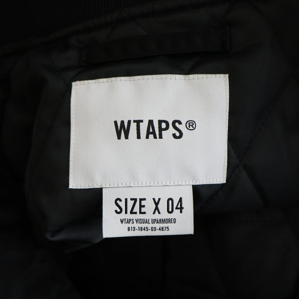 WTAPS(ダブルタップス) 24AW TEAM/JACKET/NYLON.TWILL ナイロンツイル チームジャケット ブラック 242TQDT-JKM05