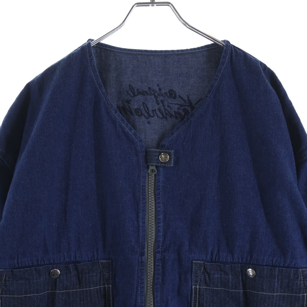 TENDERLOIN(テンダーロイン) 23SS DENIM MA-1 DABO ダボ ノーカラー デニムボンバージャケット インディゴ