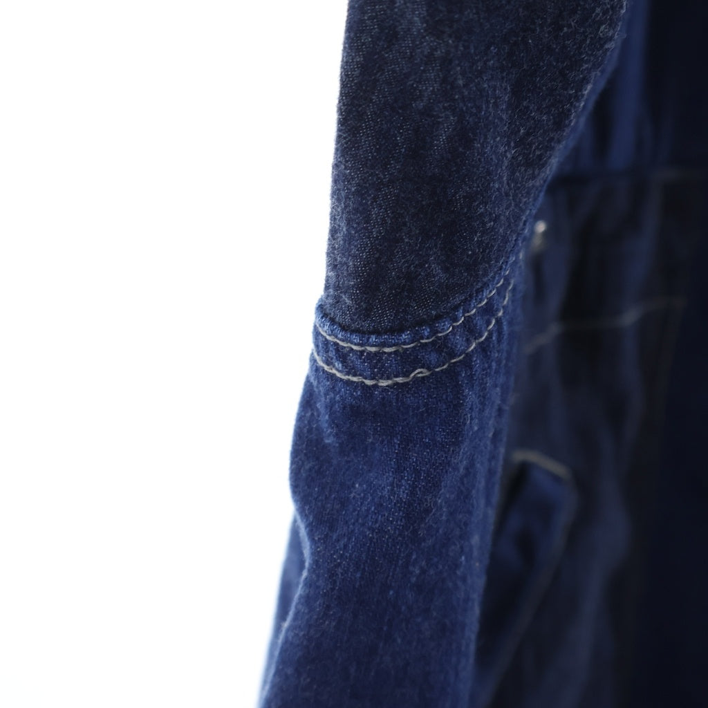 TENDERLOIN(テンダーロイン) 23SS DENIM MA-1 DABO ダボ ノーカラー デニムボンバージャケット インディゴ