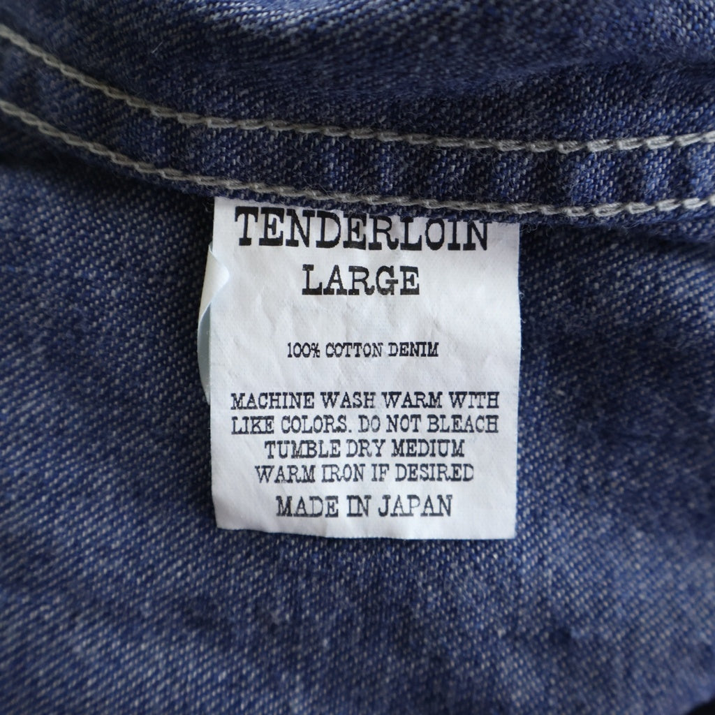 TENDERLOIN(テンダーロイン) 23SS DENIM MA-1 DABO ダボ ノーカラー デニムボンバージャケット インディゴ