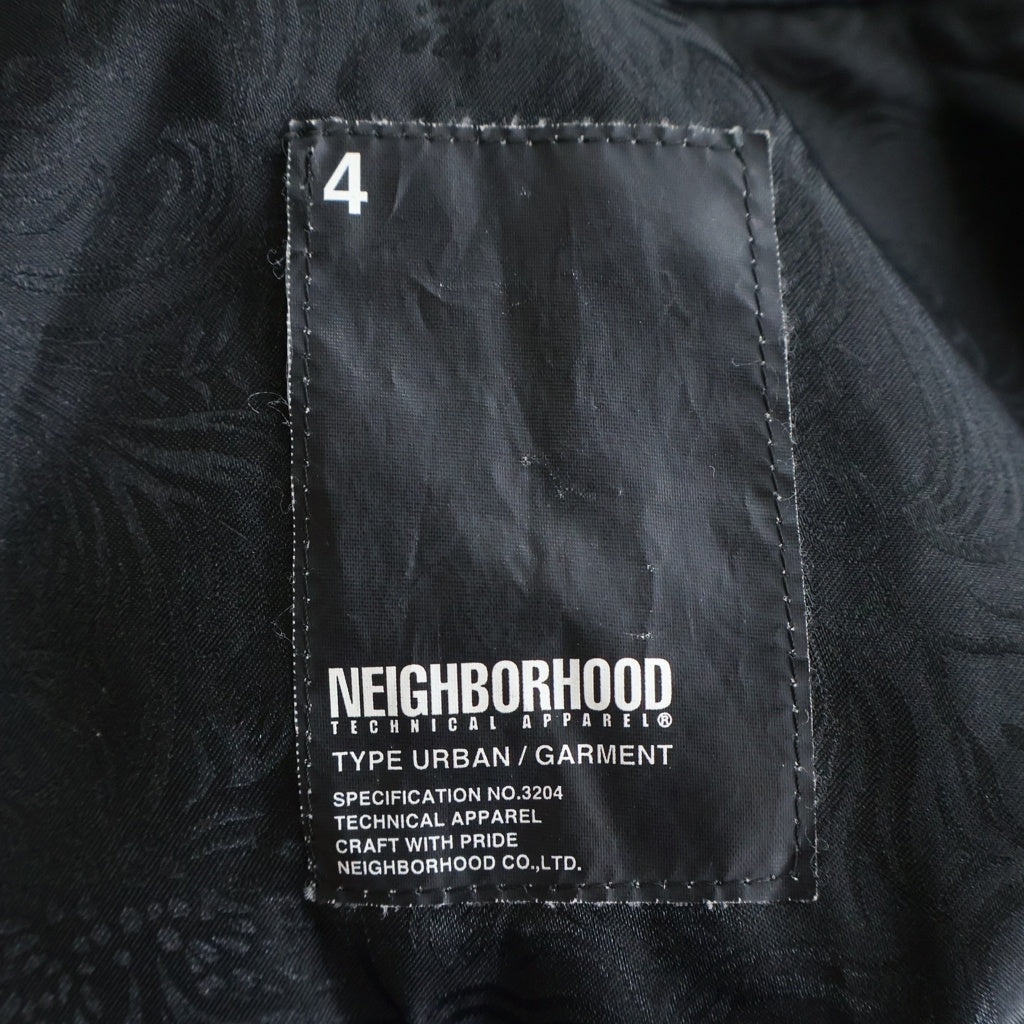 NEIGHBORHOOD(ネイバーフッド) コットン混 スカルエンブロイダリー スイングトップ ジップアップジャケット ブラック TSNH-JK-01