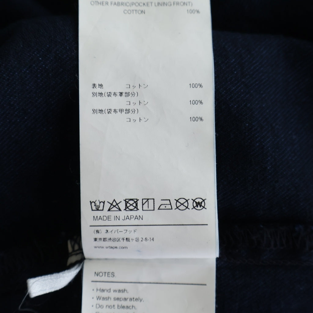 WTAPS(ダブルタップス) 23SS WCPO/LS/COTTON.DENIM コットンデニム レギュラーカラー長袖シャツ インディゴ 231WVDT-SHM01