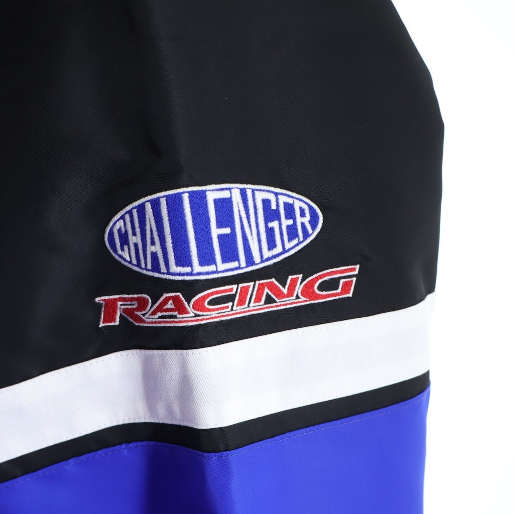 CHALLENGER(チャレンジャー) 23AW CMC RACING JACKET レーシング ロゴエンブロイダリー ジャケット ブルー/ブラック CLG-JK 023-005