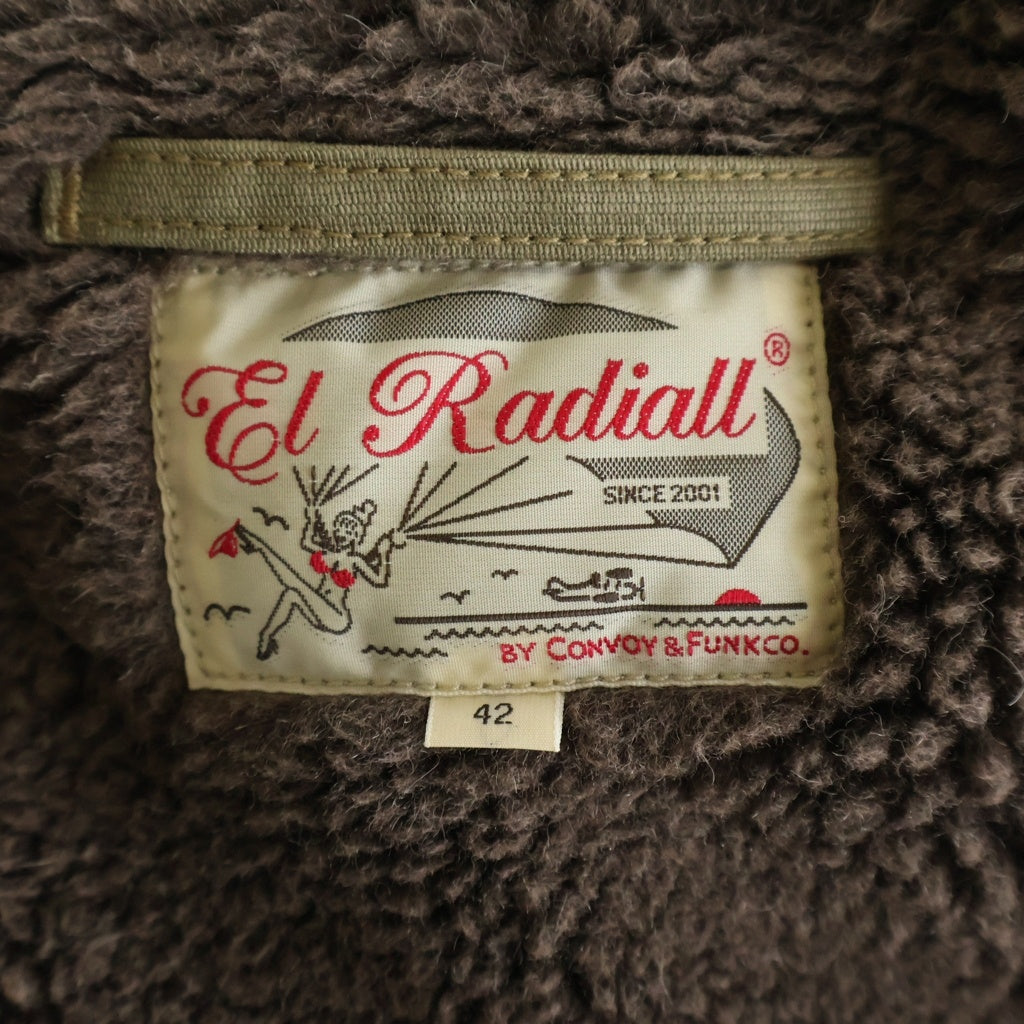 RADIALL(ラディアル) 12AW N-1 ボアカラー デッキジャケット ベージュ RAD-12AW-JK005-1