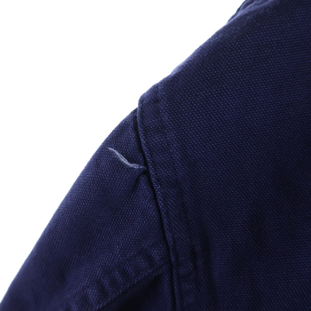 TENDERLOIN(テンダーロイン) 16SS T-BEST COVERALL Tベスト ロゴワッペン バッグチェーンステッチ スタンドカラー コットン カバーオール パープル