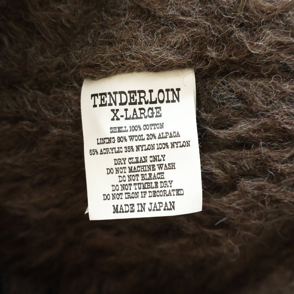 TENDERLOIN(テンダーロイン) 11AW ×RATS B-15 ラッツ フロント刺繍 ジップアップ フライト ボンバー ジャケット ブルゾン ブラック