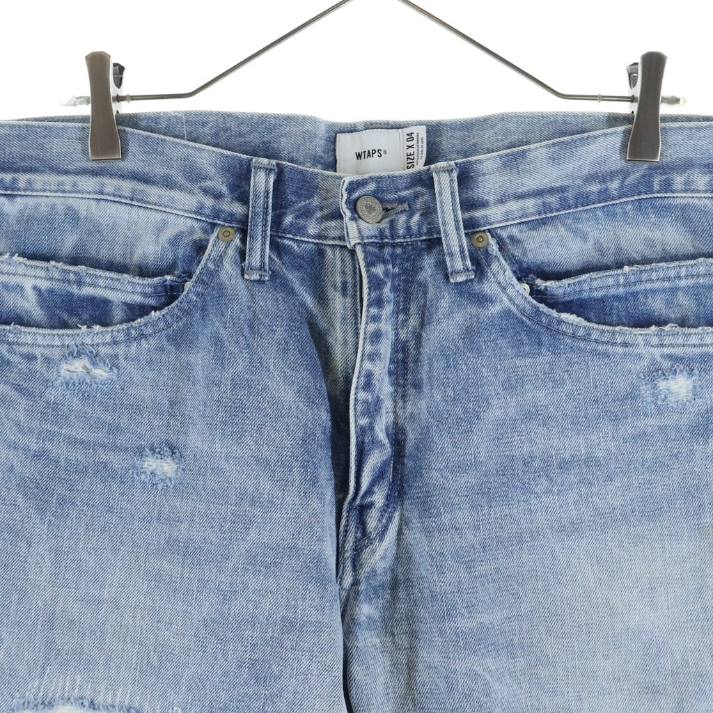 WTAPS(ダブルタップス) 19SS BLUES VERY SKINNY TRASH ブルー ベリー トラッシュ スキニーデニムパンツ ライトインディゴ 191WVDT-PTM01