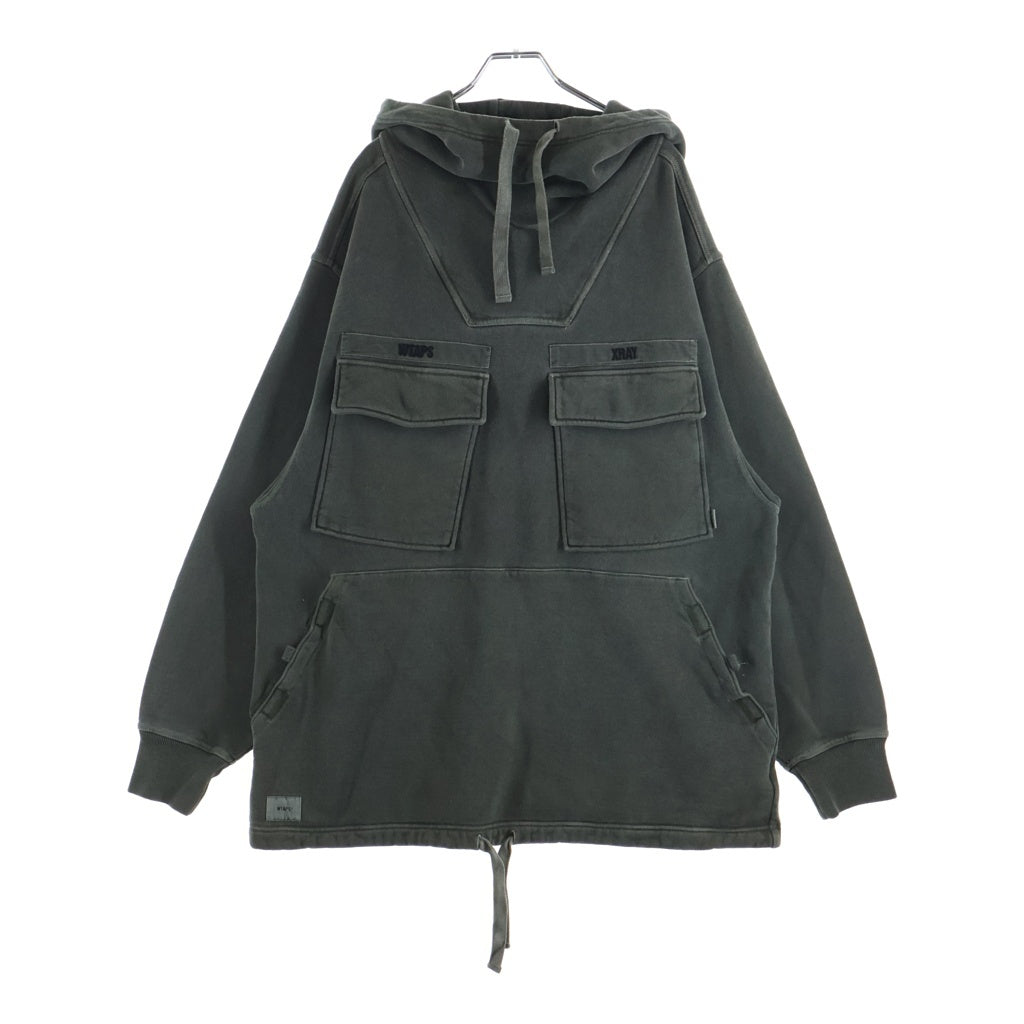 WTAPS(ダブルタップス) 19SS PARA SWEAT SHIRT パラ プルオーバーフーディー パーカー グレー 191ATDT-CSM26