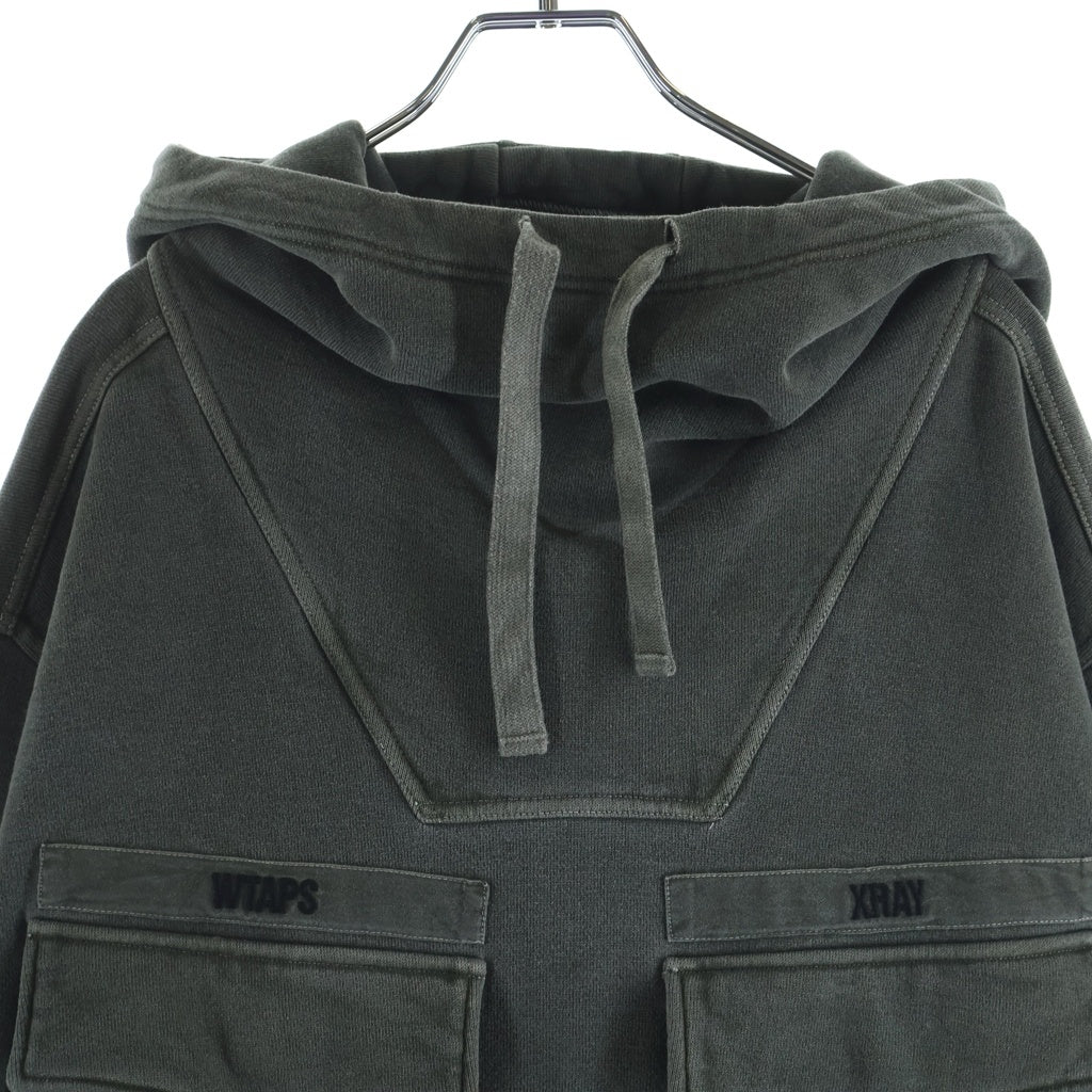 WTAPS(ダブルタップス) 19SS PARA SWEAT SHIRT パラ プルオーバーフーディー パーカー グレー 191ATDT-CSM26