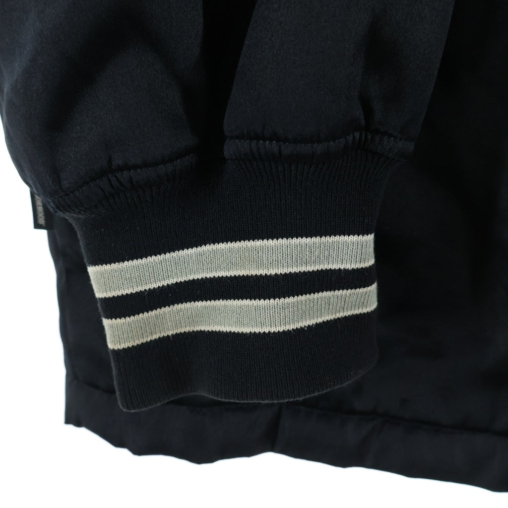 NEIGHBORHOOD(ネイバーフッド) 19SS C.C./E-JKT サテン バックエンブロイダリー ベースボールジャケット ブラック 191TSNH-JKM03
