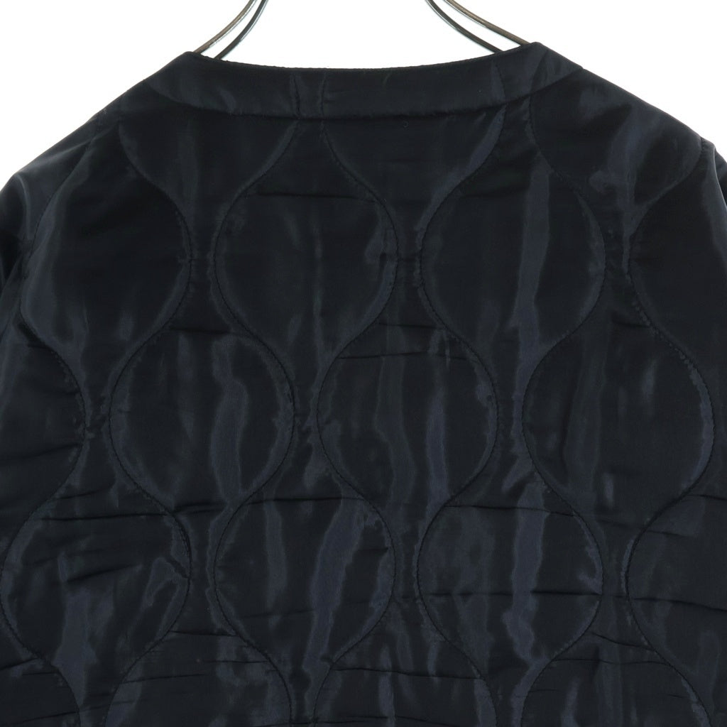 CHALLENGER(チャレンジャー) QUILTING LAYER SHIRT キルティング ノーカラー レイヤー長袖シャツ ブラック