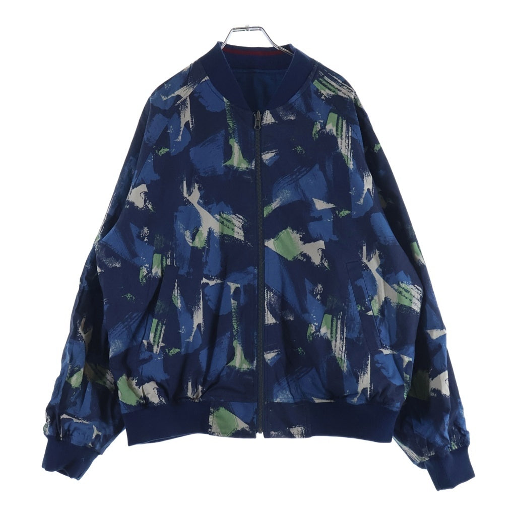 The Stylist Japan(ザ スタイリストジャパン) 21SS D.F Widest VW Jacket ワイデスト リバーシブル サテン スカジャン ジャケット ブルー TSJB-11018