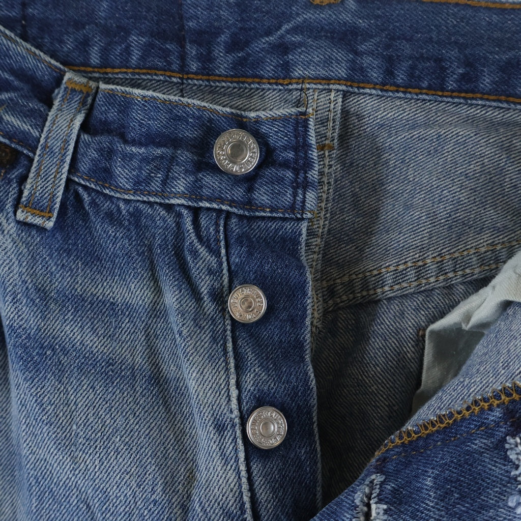 Levi's(リーバイス) 80S VINTAGE 501 ボタン裏653 不均等V ボタンフライ ヴィンテージ デニムパンツ インディゴ 501-0115