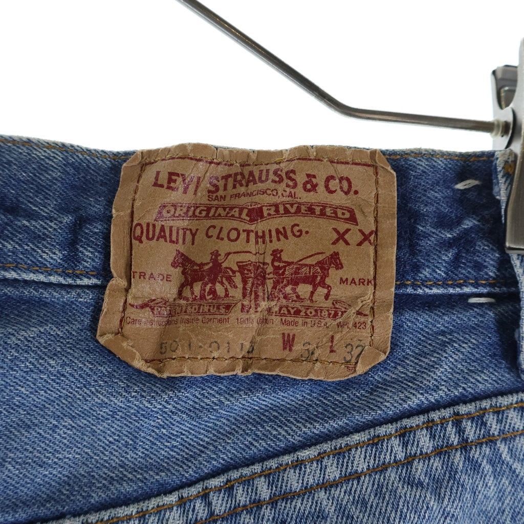 Levi's(リーバイス) 80S VINTAGE 501 ボタン裏653 不均等V ボタンフライ ヴィンテージ デニムパンツ インディゴ 501-0115