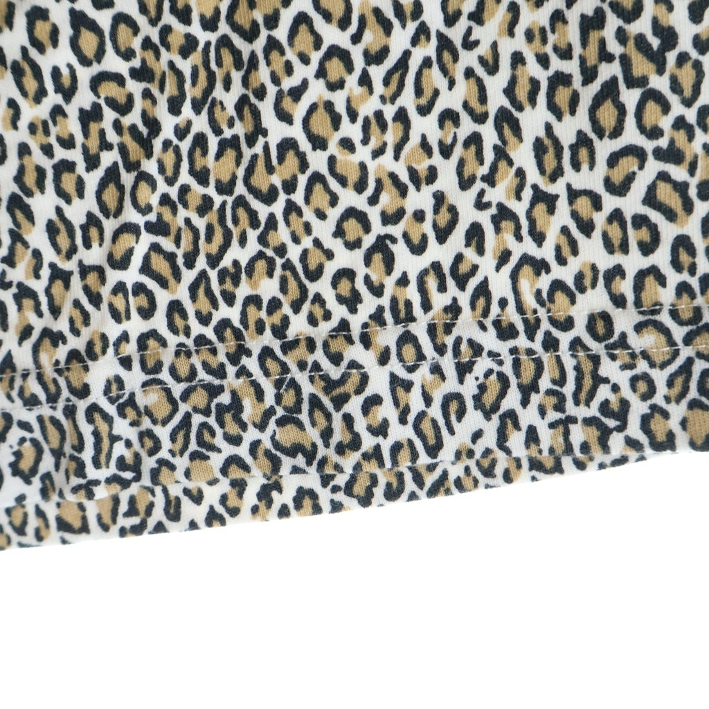 SUPREME(シュプリーム) 25AW Small Box Tee Leopard スモールボックスロゴ レオパード柄 クルーネック 半袖Tシャツ カットソー ホワイト/ブラウン