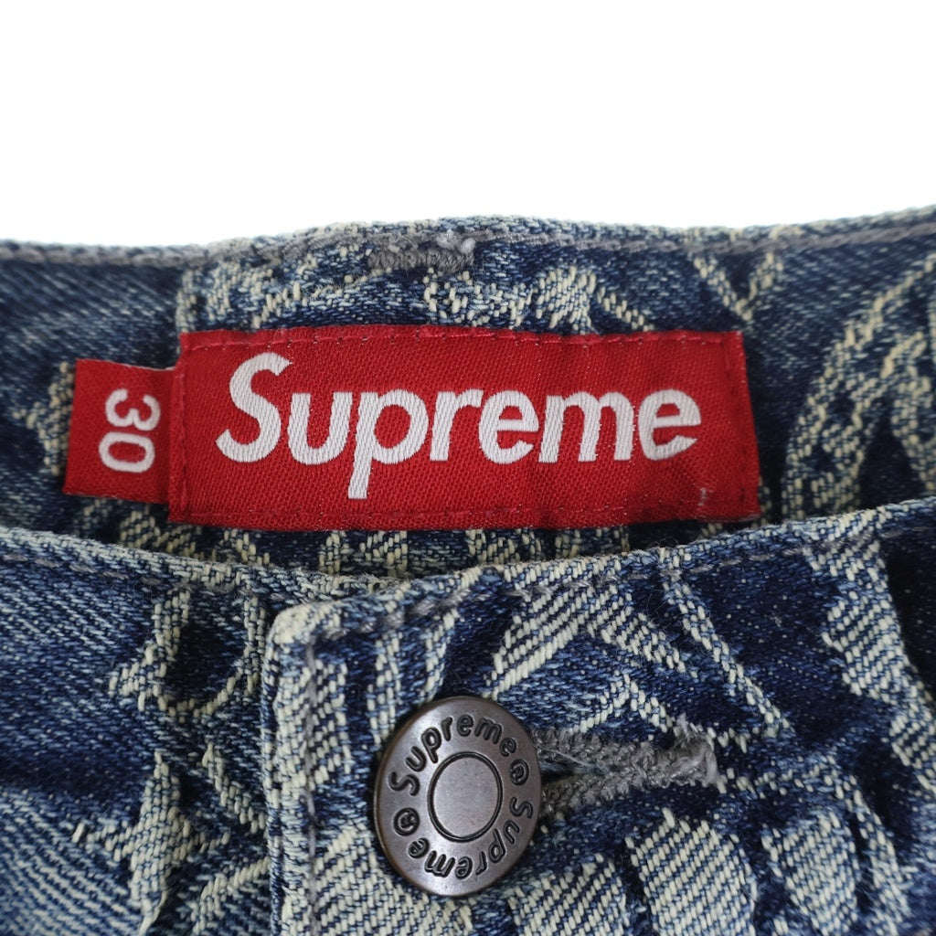 SUPREME(シュプリーム) 25SS Bandana Jacquard Baggy Jean バンダナジャガード バギージーンズ ボタンフライデニムパンツ インディゴ