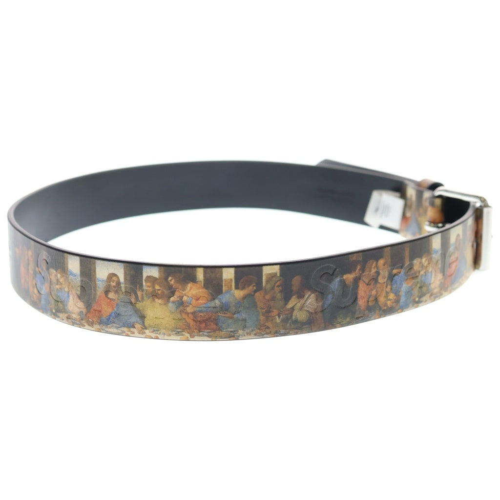 SUPREME(シュプリーム) 25SS Last Supper Leather Belt 最後の晩餐 総柄 レザーベルト マルチカラー