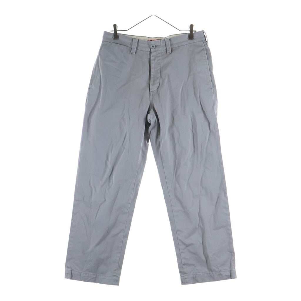 SUPREME(シュプリーム) 24SS Chino Pant ロゴエンブロイダリー チノワークパンツ グレー