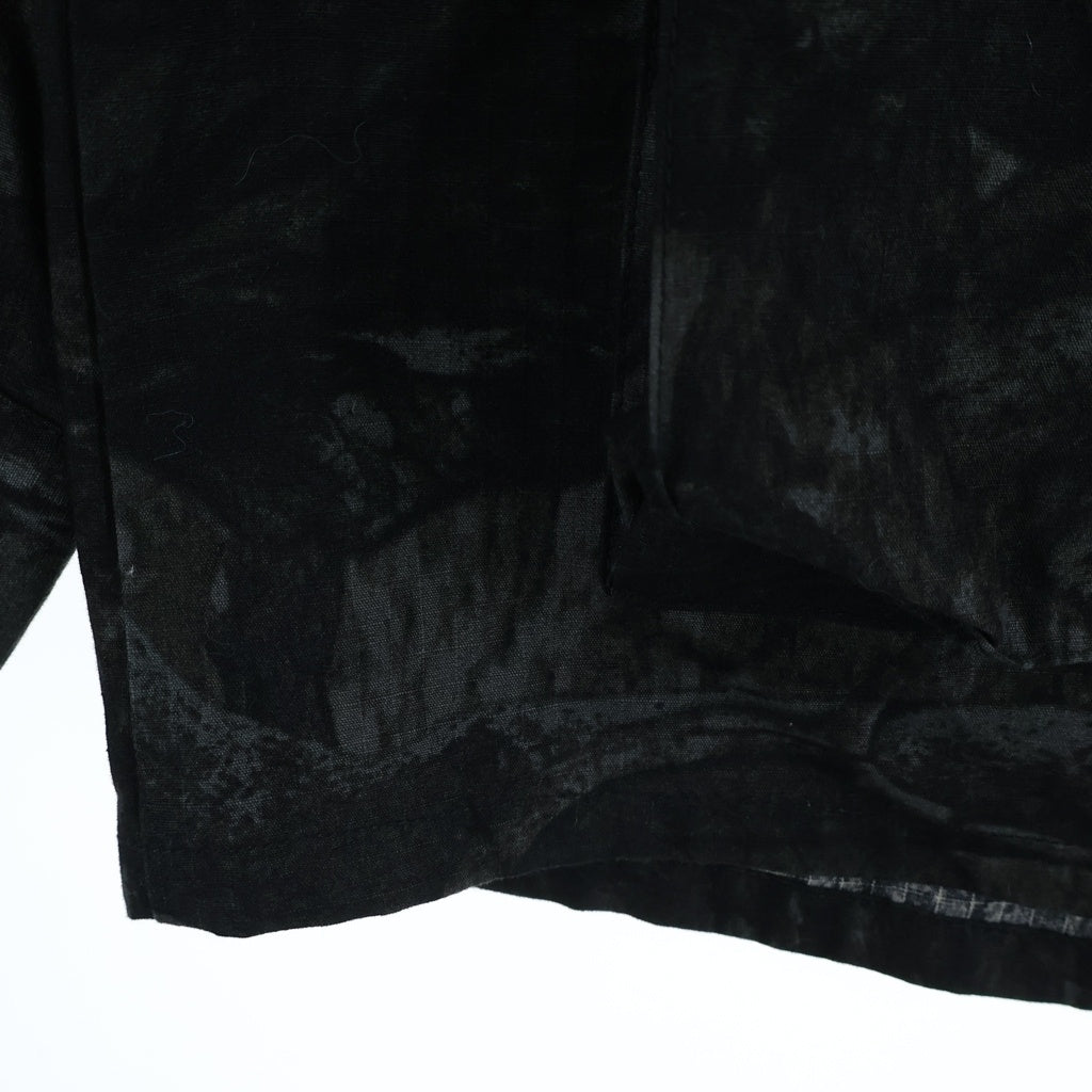 WTAPS(ダブルタップス) 19AW JUNGLE LS SHIRT ジャングル 総柄カモプリント マルチポケット シャツジャケット ブラック 192WVDT-SHM01S