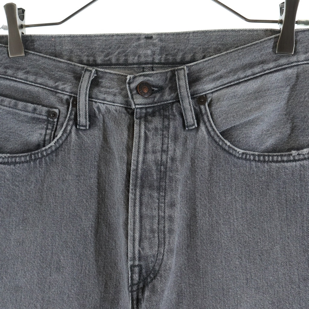 Acne Studios(アクネ ストゥディオズ) 2003 WORN GREY ルーズフィット ボタンフライ ジーンズ デニム グレー B00237-