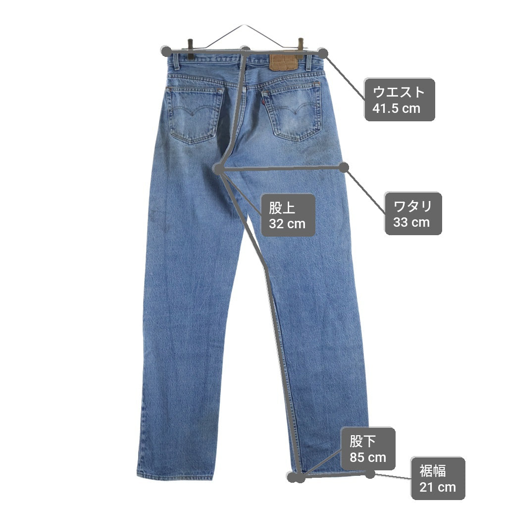 Levi's(リーバイス) 80S VINTAGE 501 ボタン裏501 ボタンフライ ヴィンテージデニムパンツ インディゴ