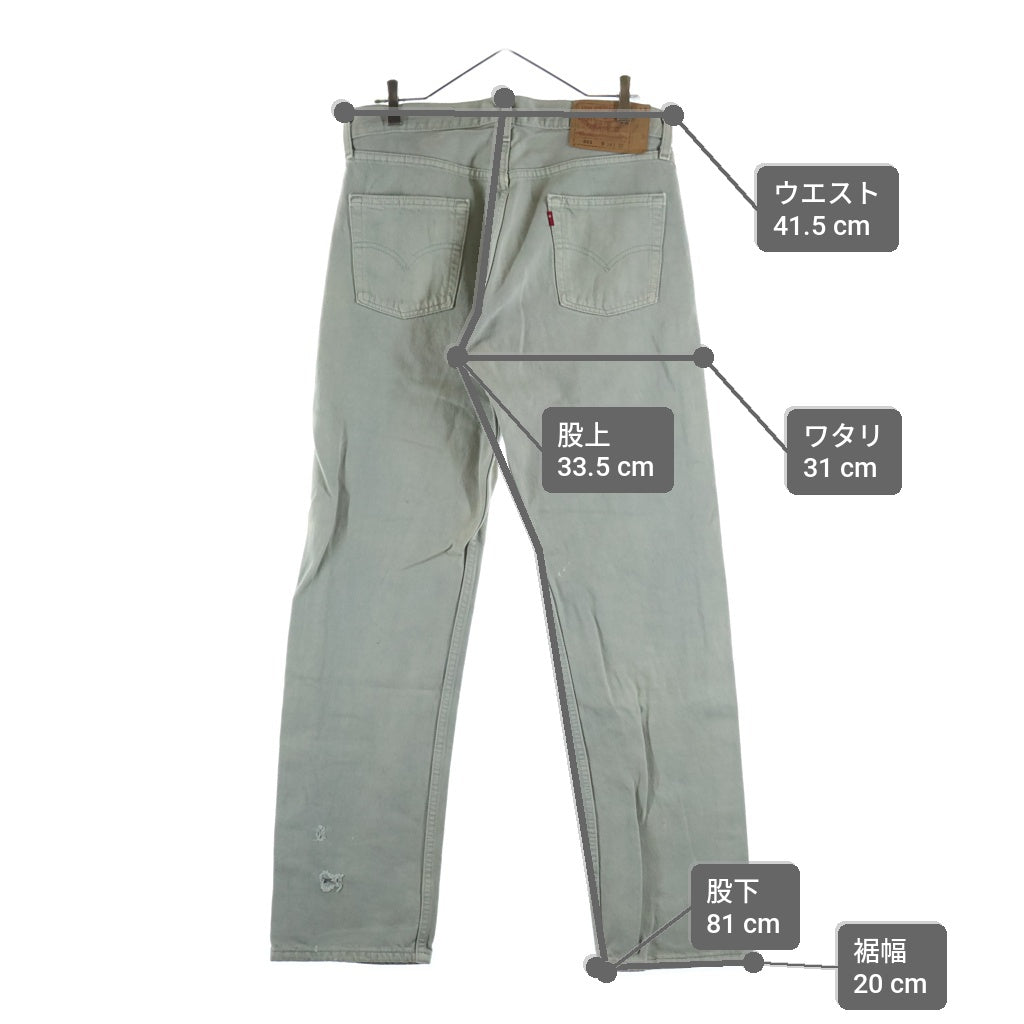 Levi's(リーバイス) 00S VINTAGE 501 ボタン裏553 ボタンフライ ヴィンテージデニムパンツ グレー 501-0694