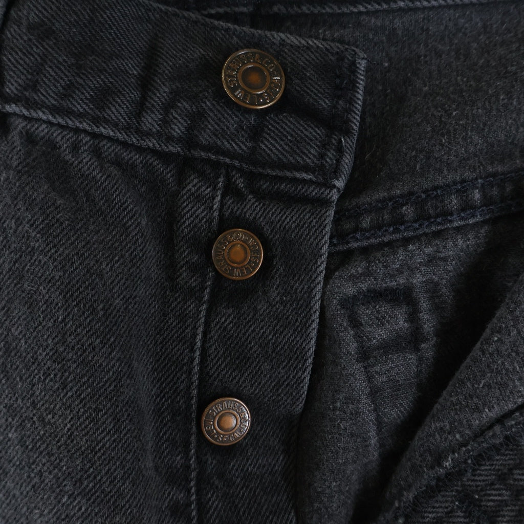 Levi's(リーバイス) 90S VINTAGE 501 ボタン裏653 後染め ボタンフライ ヴィンテージデニムパンツ ブラック 501-0660