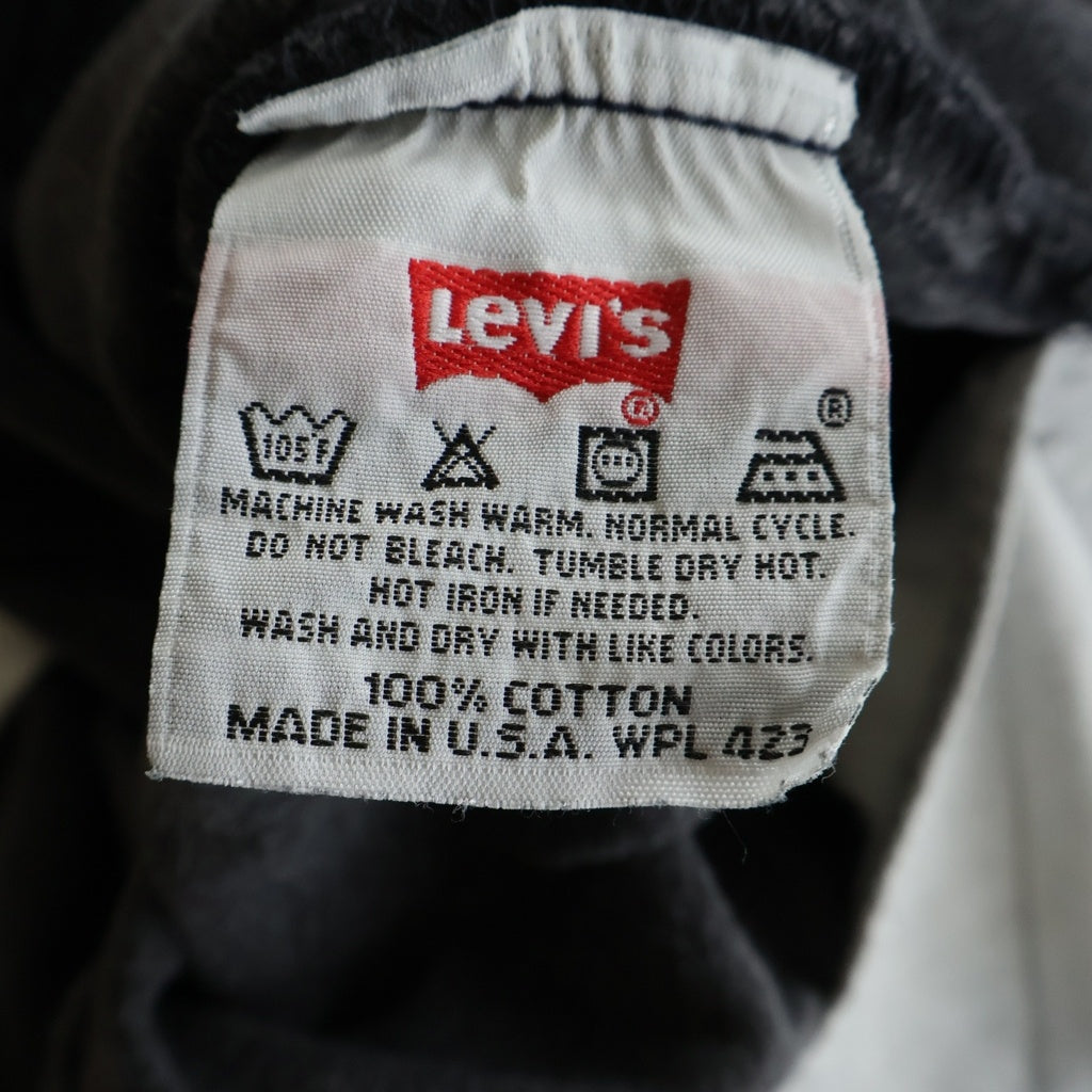 Levi's(リーバイス) 90S VINTAGE 501 ボタン裏653 後染め ボタンフライ ヴィンテージデニムパンツ ブラック 501-0660