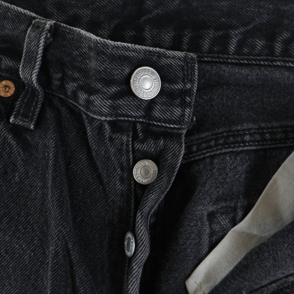 Levi's(リーバイス) 90S VINTAGE 501 ボタン裏522 後染め ボタンフライ ヴィンテージデニムパンツ ブラック 501-0660