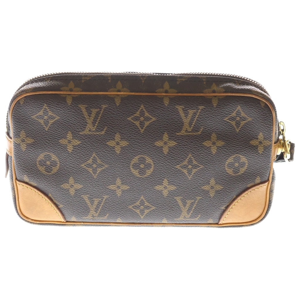 LOUIS VUITTON(ルイヴィトン) マルリードラゴンヌPM モノグラム レザー ポーチ クラッチバッグ ブラウン M51827 SL1903