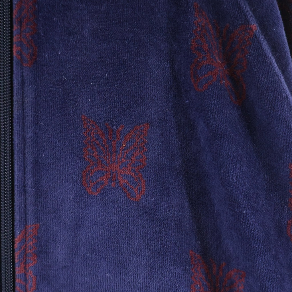 Needles(ニードルス) 22AW C/PE Papillon Velour Track Jacket パピヨン ベロア トラックジャケット パープル/ボルドー LQ237