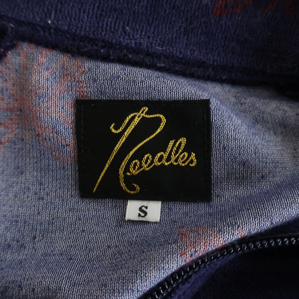 Needles(ニードルス) 22AW C/PE Papillon Velour Track Jacket パピヨン ベロア トラックジャケット パープル/ボルドー LQ237