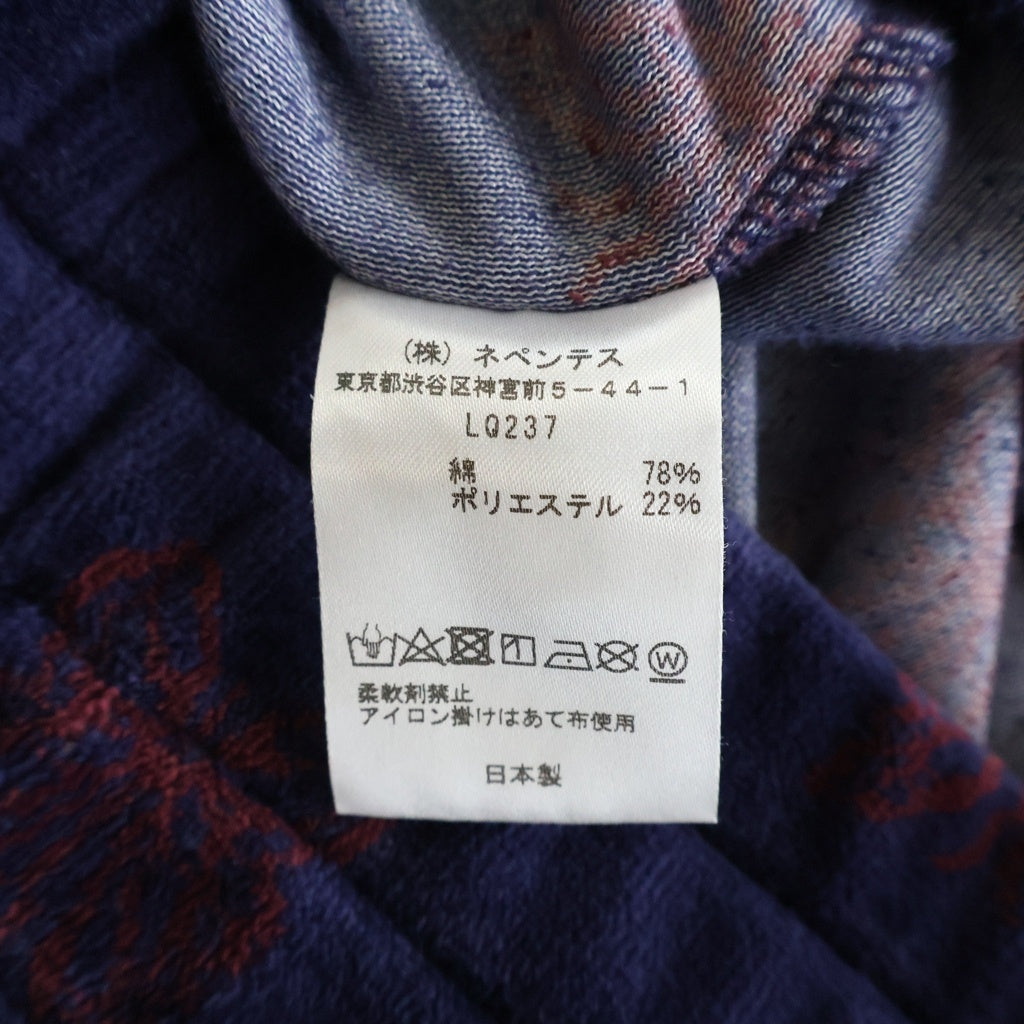Needles(ニードルス) 22AW C/PE Papillon Velour Track Jacket パピヨン ベロア トラックジャケット パープル/ボルドー LQ237