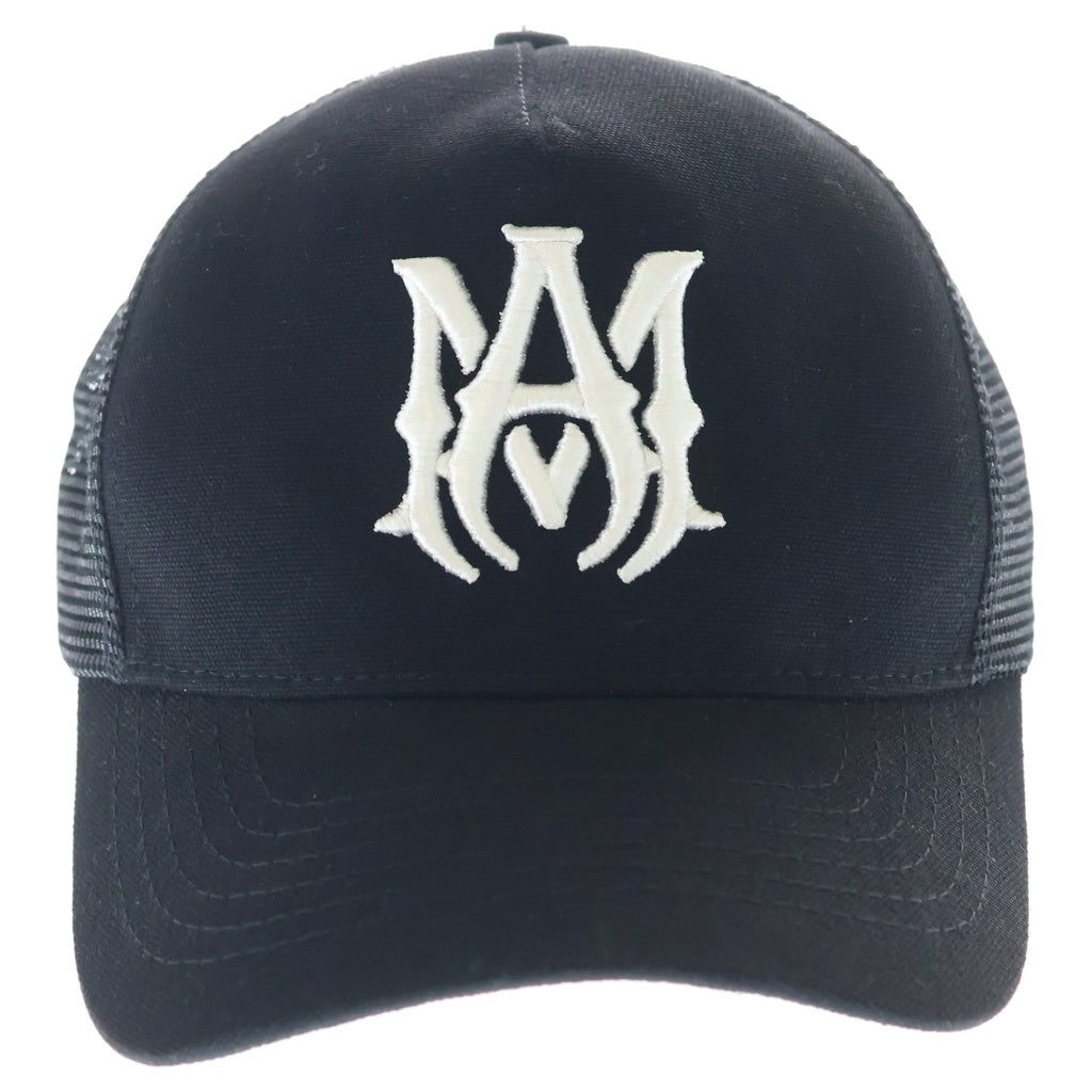 AMIRI(アミリ) MA Logo Trucker Cap MAロゴ トラッカーキャップ 帽子 ブラック SR1XMAH009SAMHDC