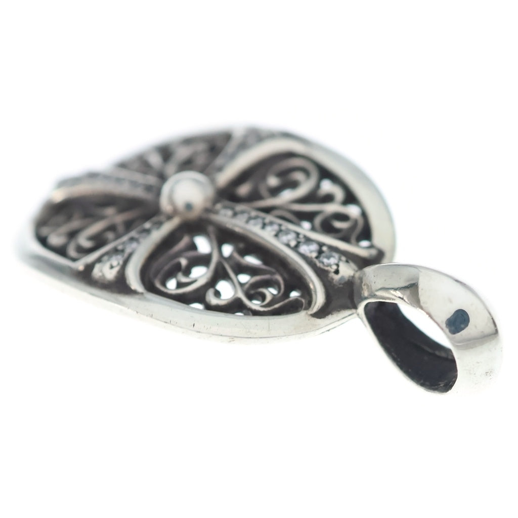 CHROME HEARTS(クロムハーツ) CLSC OVAL P/D クラシックオーバル PAVEダイヤ ペンダントトップ シルバー