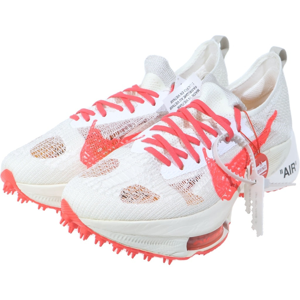 NIKE(ナイキ) ×Off-White AIR ZOOM TEMPO NEXT% FLYKNIT オフホワイト エアズーム テンポ ネクスト% フライニット ローカット スニーカー US10/28cm CV0697-100