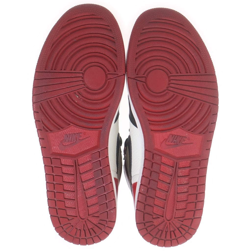 NIKE(ナイキ) AIR JORDAN 1 RETRO HIGH OG BRED TOE エアジョーダンワン レトロ ブレッドトゥ ハイカットスニーカー レッド/ホワイト US10/28.0cm 555088-610