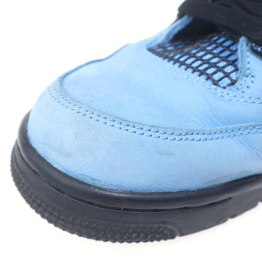 NIKE(ナイキ) ×TRAVIS SCOTT AIR JORDAN 4 RETRO CACTUS JACK トラヴィススコット エアジョーダン 4 カクタスジャック ハイカットスニーカー ブルー US10/28cm 308497-406