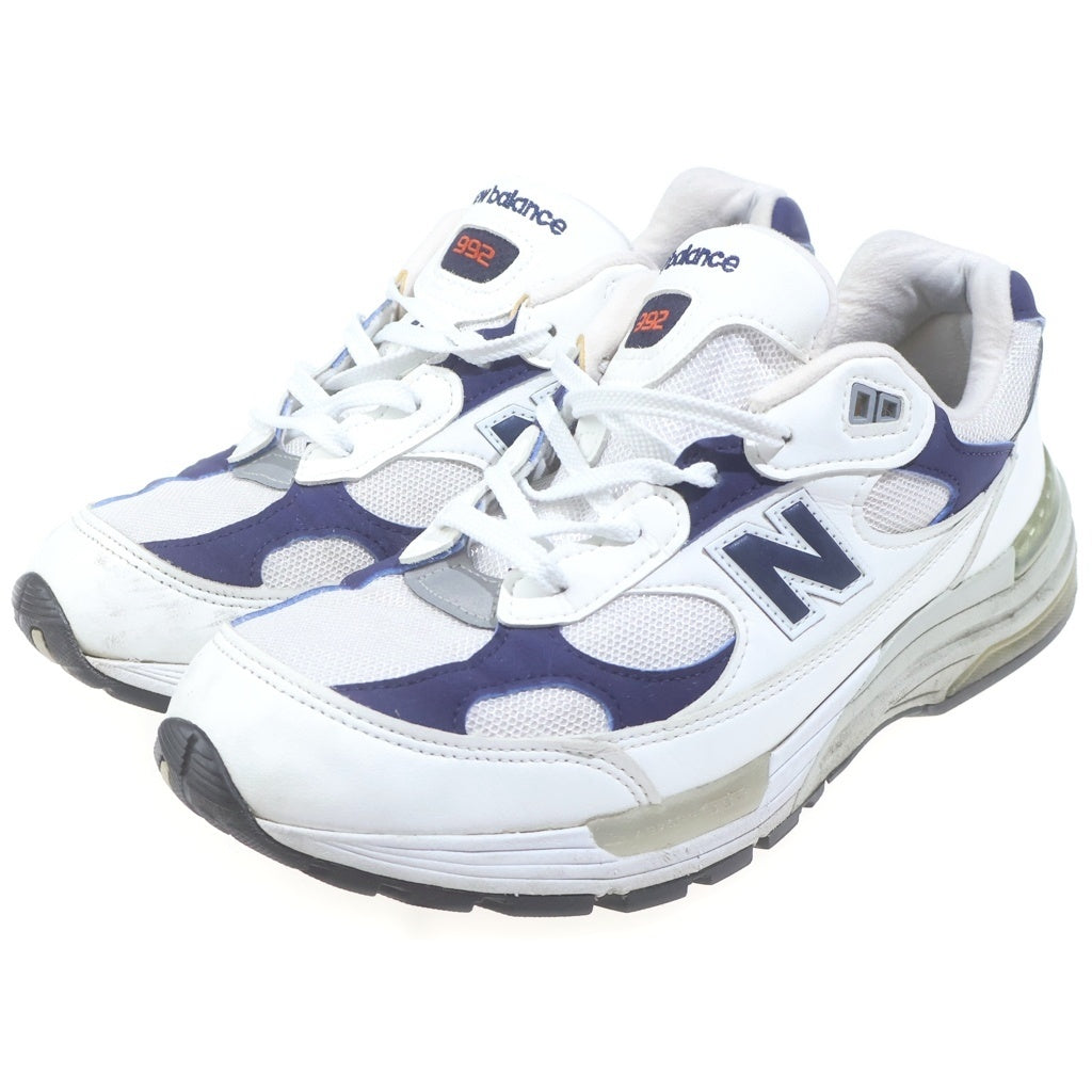 New Balance(ニューバランス) M992EC USA製 ローカットスニーカー ホワイト/ネイビー US9.5/27.5cm