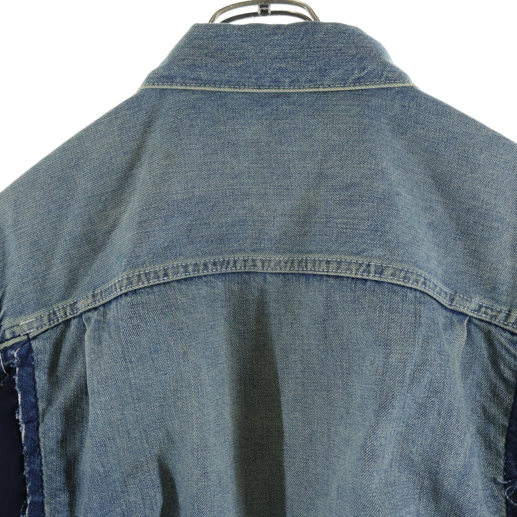 Sacai(サカイ) 21AW DENIM MA-1 JACKET ナイロンドッキング デニムトラッカージャケット インディゴ/ネイビー SCM-022
