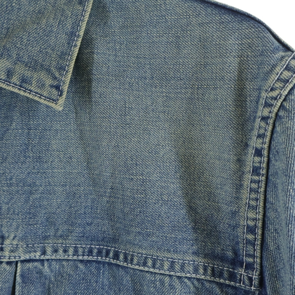 Sacai(サカイ) 21AW DENIM MA-1 JACKET ナイロンドッキング デニムトラッカージャケット インディゴ/ネイビー SCM-022