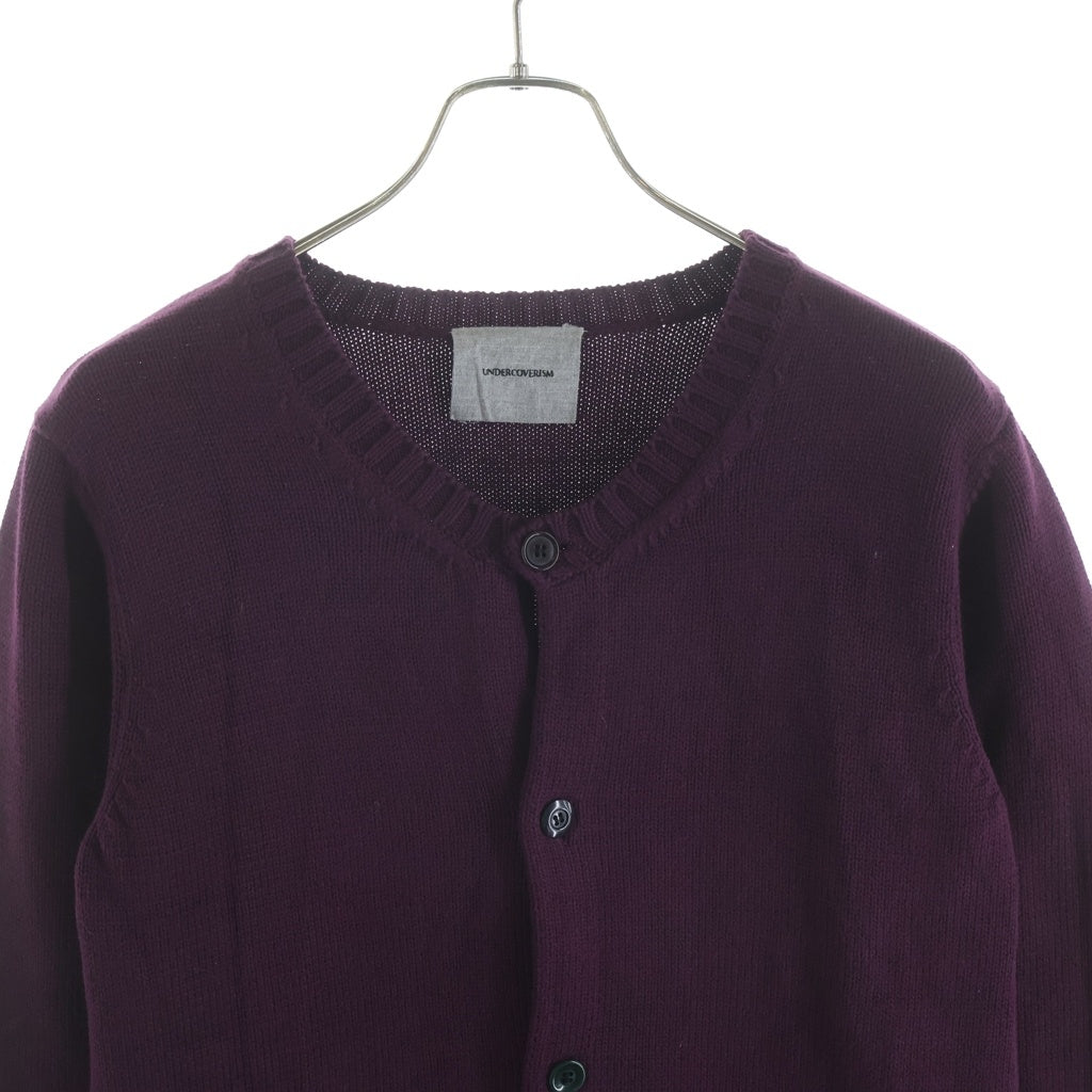 UNDERCOVER(アンダーカバー) 12AW ハイゲージ コットン ニットカーディガン レッド J4904