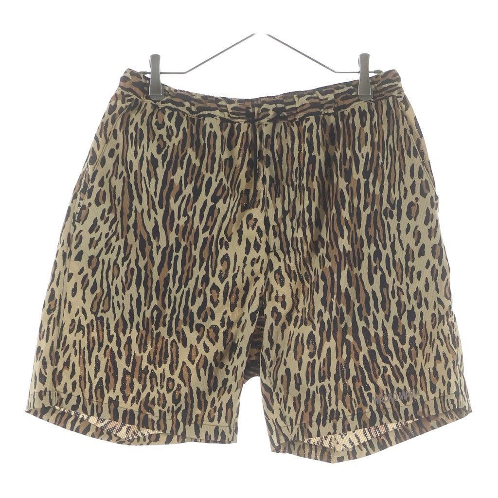 WACKO MARIA(ワコマリア) 26SS ×NANGA LEOPARD COMFY SHORTS ナンガ レオパード コンフィ ショーツ ハーフパンツ ベージュ/ブラウン 26SS-WMP-NA02