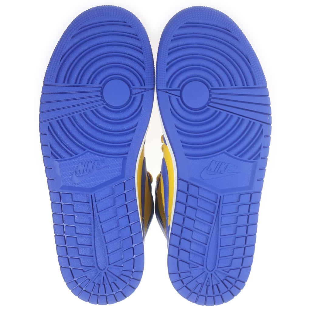 NIKE(ナイキ) WMNS AIR JORDAN 1 HIGH OG GAME ROYAL AND VARSITY MAIZE ウィメンズ エアジョーダン1 ハイカットスニーカー ブルー/イエロー US10.5/27.5cm FD2596-700 レディース