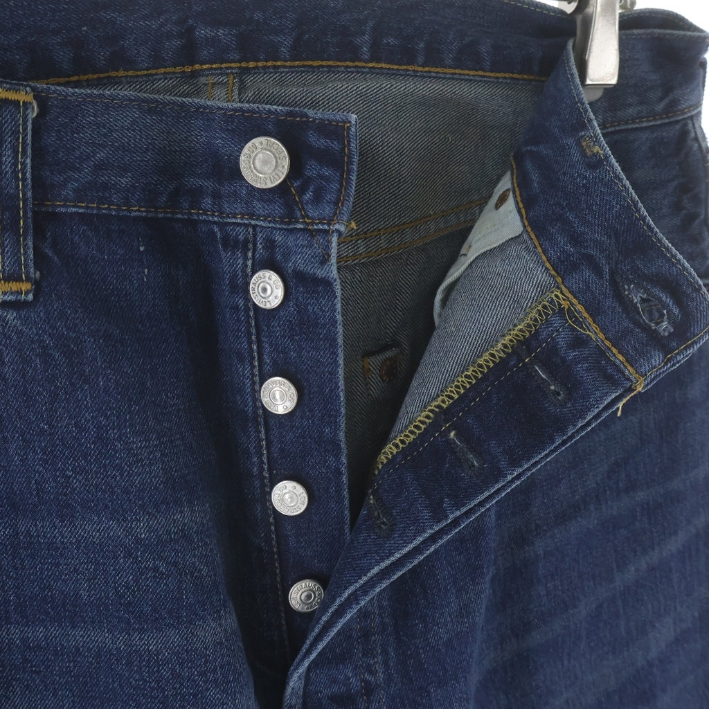 Levi's(リーバイス) 90S VINTAGE ヴィンテージ 501XX 復刻 USA製 ボタン裏555 バレンシア工場 ビッグE ボタンフライ デニムパンツ インディゴ 501-0003