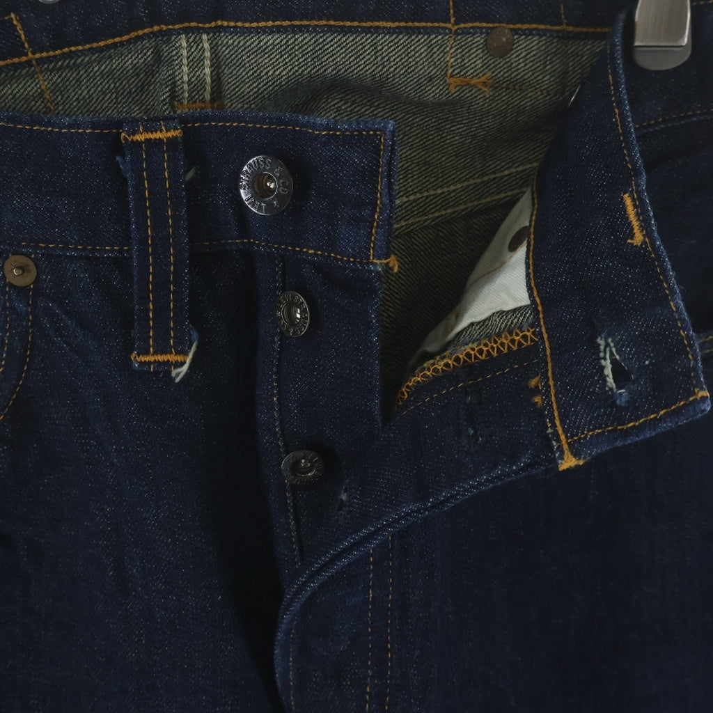 Levi's(リーバイス) 90S VINTAGE ヴィンテージ 201 復刻 USA製 ボタン裏555 バレンシア工場 シンチバッグ ボタンフライ デニムパンツ インディゴ 20201-0020