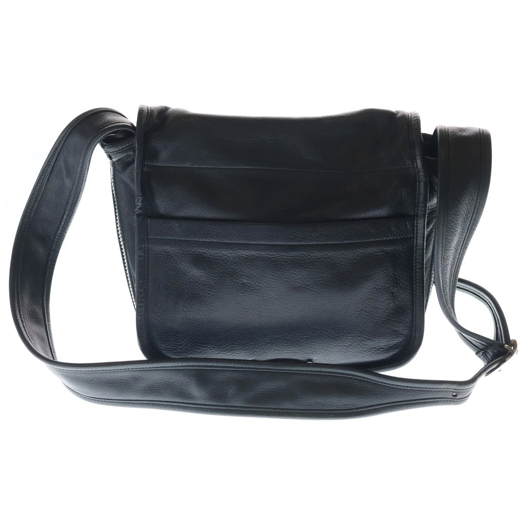 CHROME HEARTS(クロムハーツ) SHOULDER BAG-TINY ガンスリンガーストラップレザーショルダーバッグ ブラック