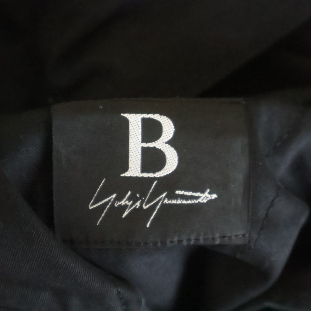 B Yohji Yamamoto(ビー ヨウジヤマモト) 18AW LONG DENIM PARKER ロング デニム パーカー フーデッドモッズコート ブラック NV-D54-004
