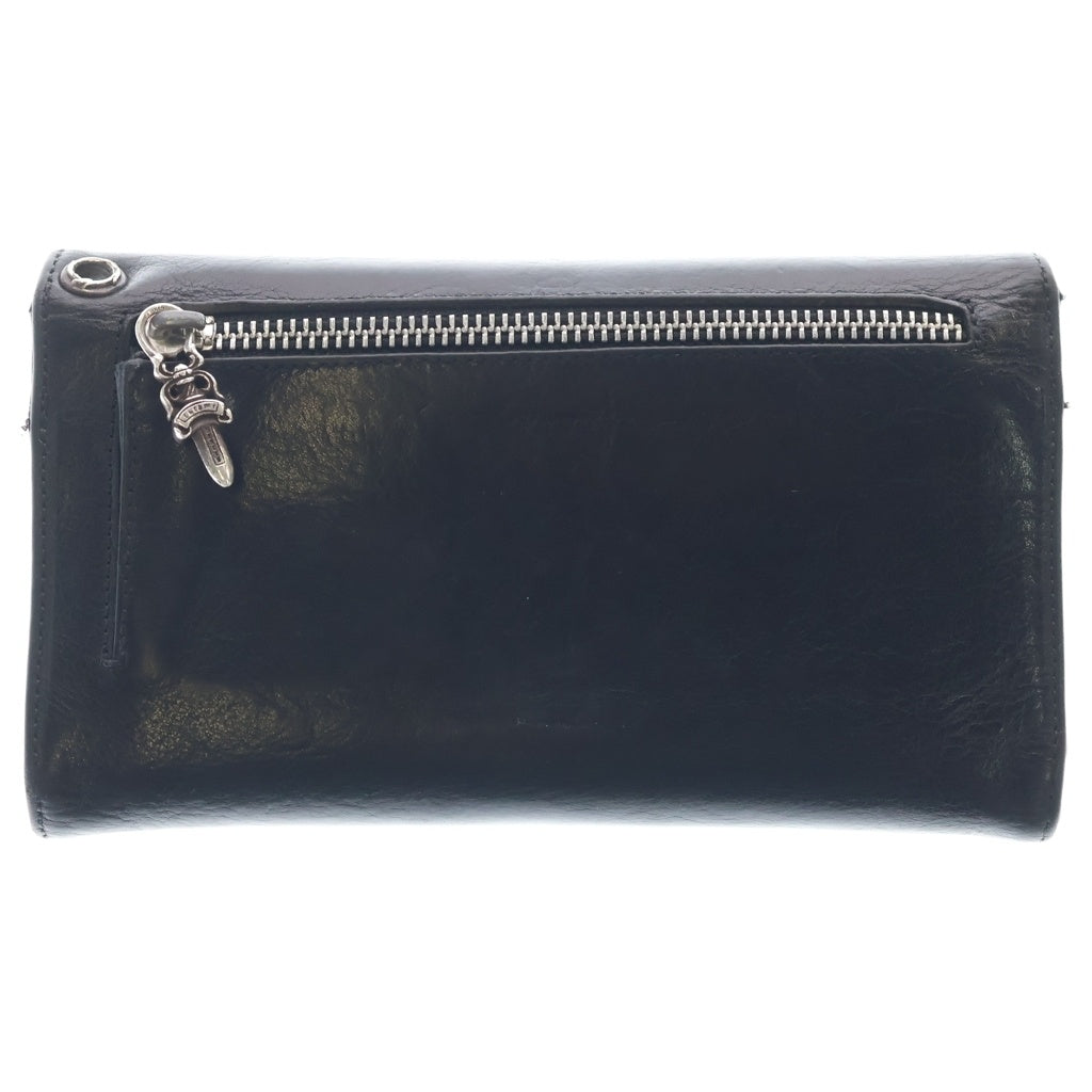 CHROME HEARTS(クロムハーツ) WAVE ウェーブ レザーウォレット 財布 ブラック