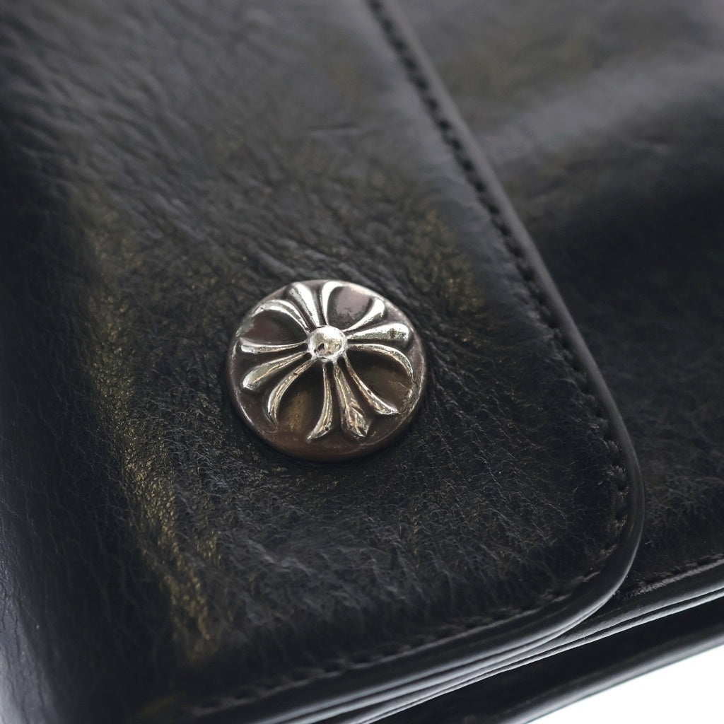 CHROME HEARTS(クロムハーツ) WAVE ウェーブ レザーウォレット 財布 ブラック